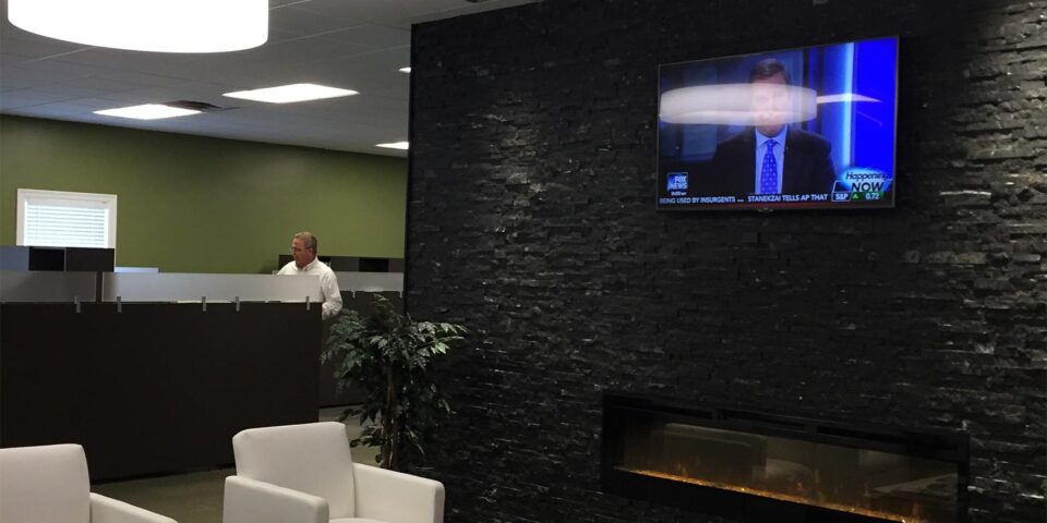 Pendant-mount ring lights in ALS Pittsburgh Office