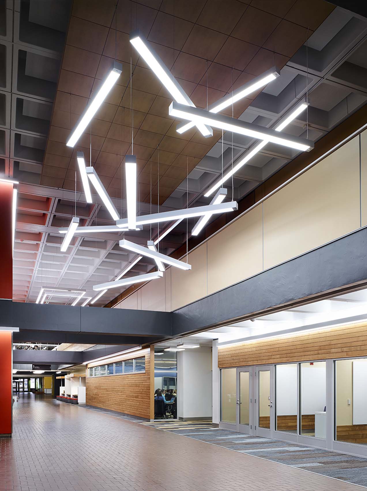 Coronet Lighting In Posvar Hall, University Of Pittsburgh
