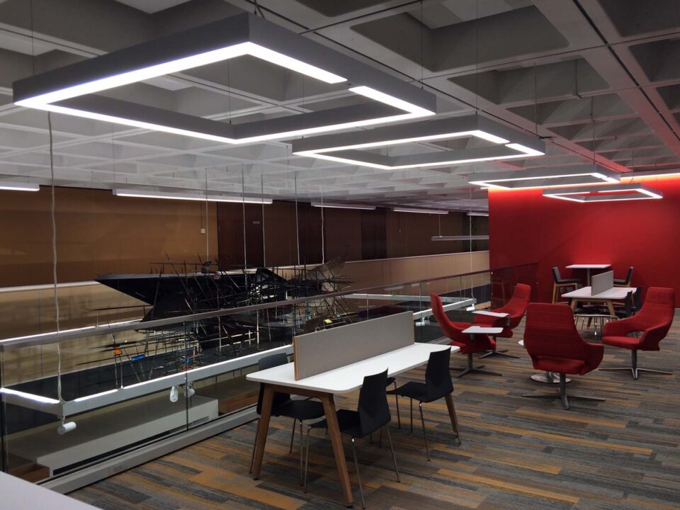 Coronet Lighting In Posvar Hall, University Of Pittsburgh