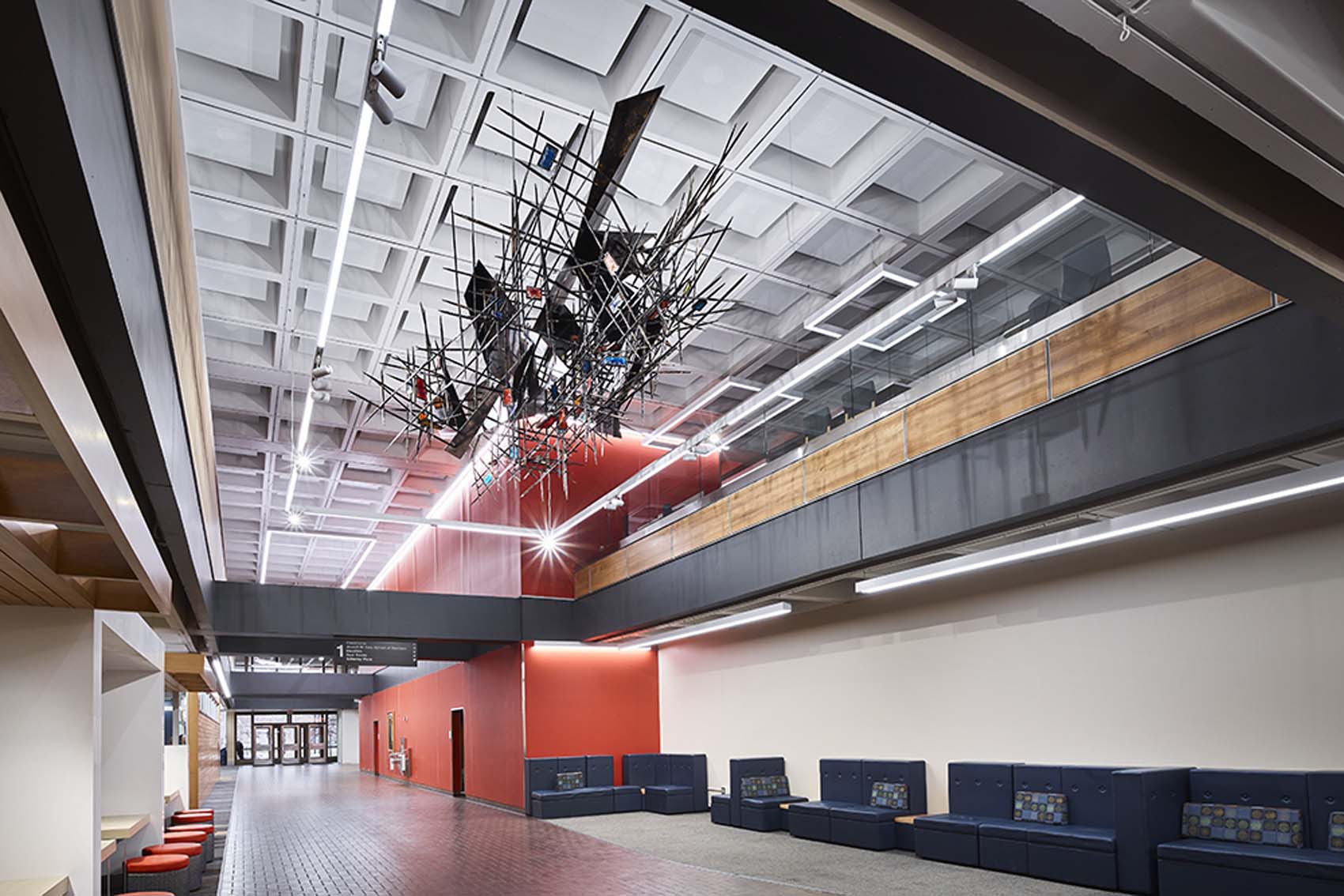 Coronet Lighting In Posvar Hall, University Of Pittsburgh