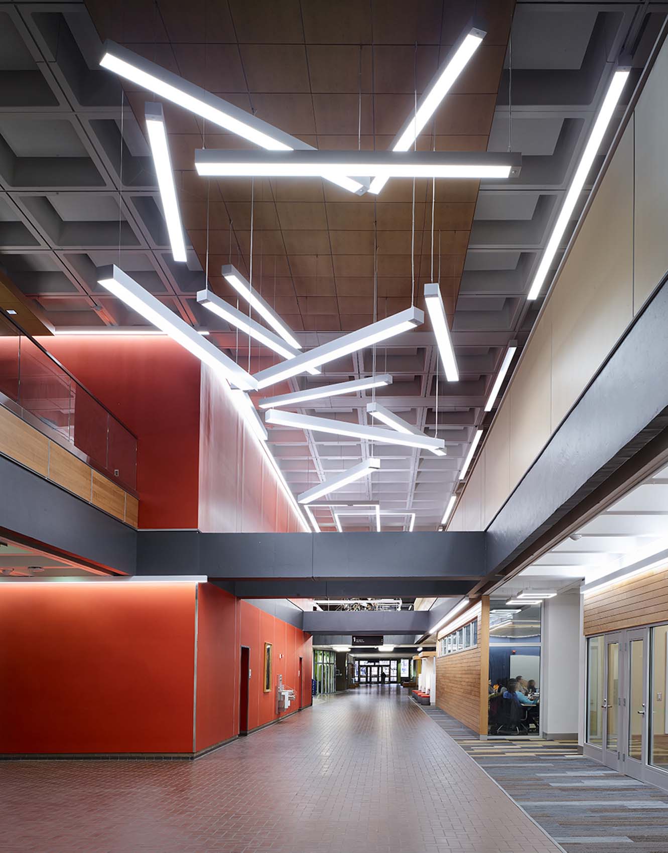 Coronet Lighting In Posvar Hall, University Of Pittsburgh